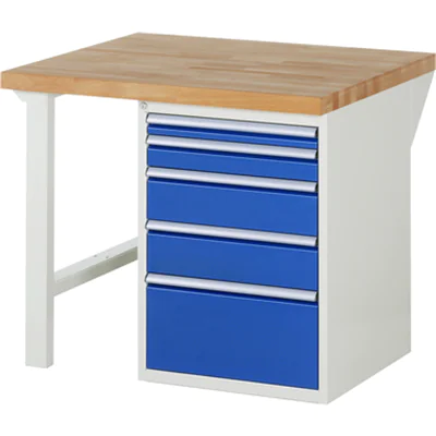 RAU Werkbank 7000 1.000 x 890 x 900 mm (B x H x T) enzianblau lichtgrau