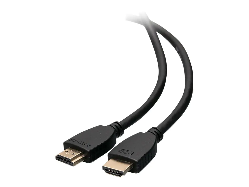 C2G 6ft 4K HDMI Cable with Ethernet - High Speed - UltraHD Cable - M/M - HDMI-Kabel mit Ethernet - HDMI männlich zu HDMI männlich - 1.83 m - abgeschirmt - Schwarz