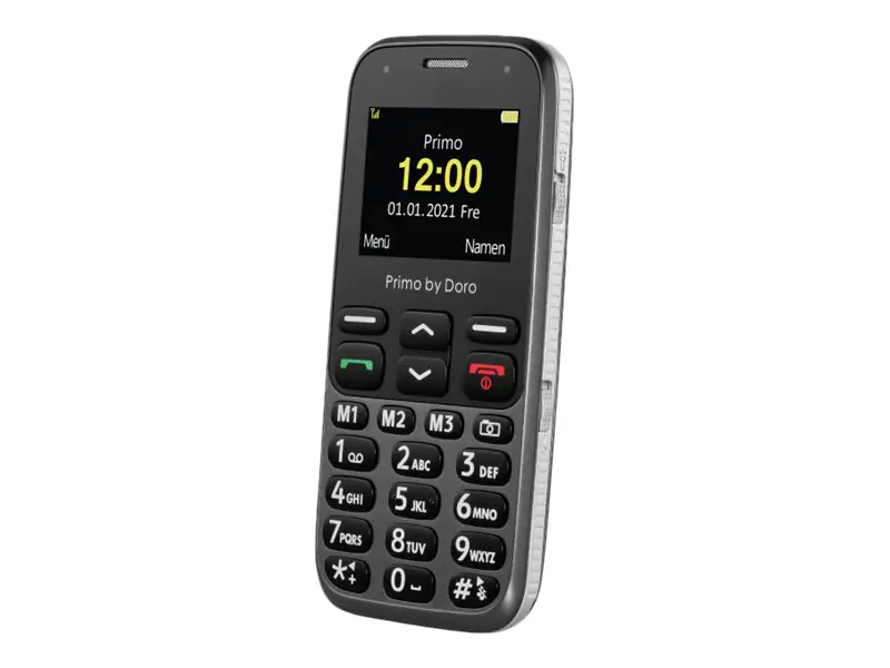 DORO Primo 218 - Feature phone - microSD slot - LCD-Anzeige - 220 x 176 Pixel - rear camera 0,3 MP - Graphite
