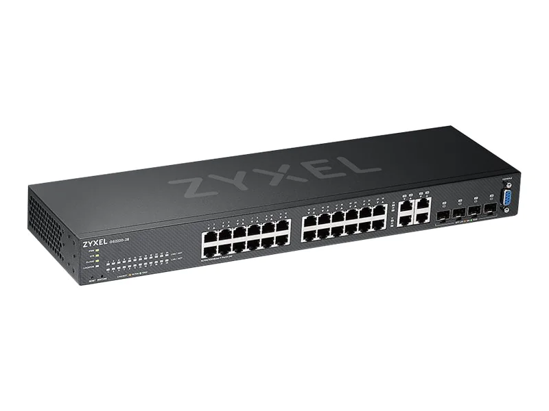 Zyxel GS2220-28 - Switch - managed - 24 x 10/100/1000 + 4 x Kombi-Gigabit-SFP - an Rack montierbar