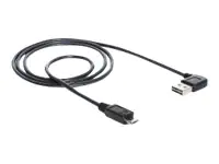 Delock EASY-USB - USB-Kabel - Micro-USB Typ B (M) zu USB (M) - USB 2.0 - 2 m - Schwarz