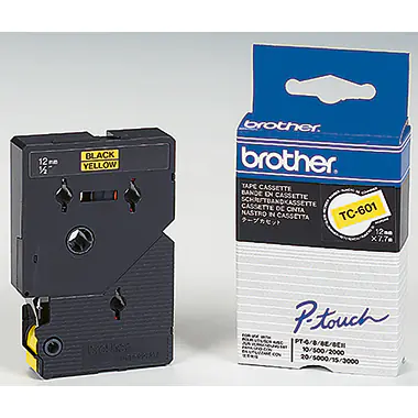 Brother - Schwarz, Gelb - Rolle (1,2 cm x 8 m) 1 Kassette(n) laminiertes Band - für P-Touch PT-2000, PT-3000, PT-500, PT-5000, PT-8E Brother - Schwarz, Gelb - Rolle (1,2 cm x 8 m) 1 Kassette(n) laminiertes Band - für P-Touch PT-2000, PT-3000, PT-500, PT-5000, PT-8E