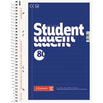 BRUNNEN Collegeblock 1067951 A5 liniert 80Bl blau BRUNNEN Collegeblock 1067951 A5 liniert 80Bl blau
