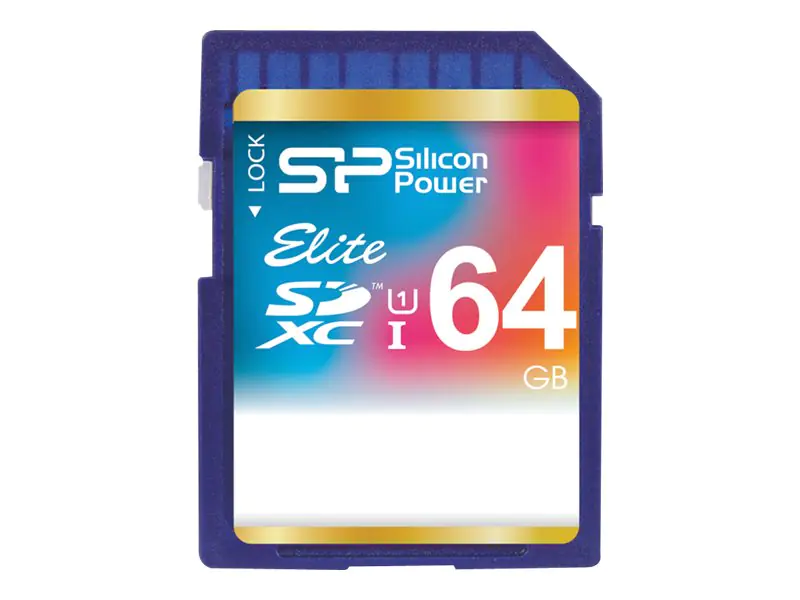 Silicon Power Elite - Flash-Speicherkarte - 64 GB - Class 10 - SDXC UHS-I