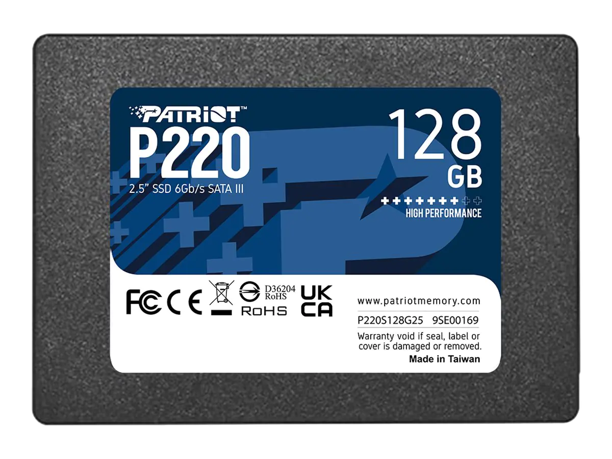 Patriot P220 - SSD - 128 GB - intern - 2.5" (6.4 cm) - SATA 3Gb/s