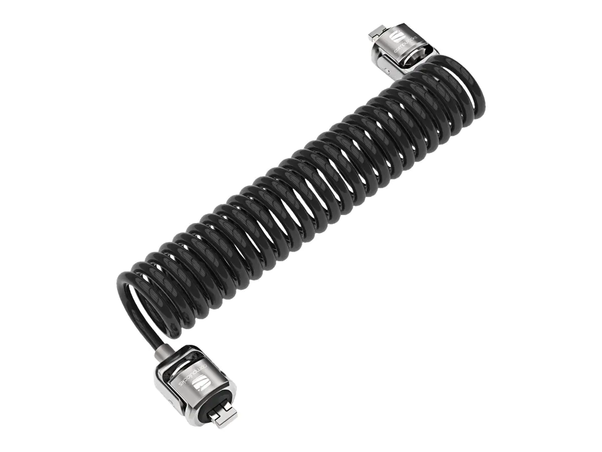 Compulocks Dual Head Coiled Keyed Cable Lock - Sicherheitskabelschloss