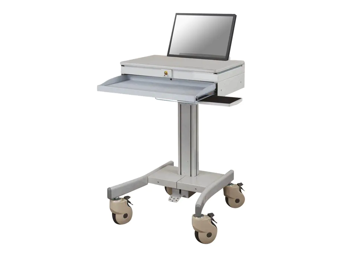Neomounts MED-M100 - Wagen - für Notebook/Tastatur/Maus - medizinisch - Grau - Bildschirmgröße: 25.4-45.7 cm (10"-18")