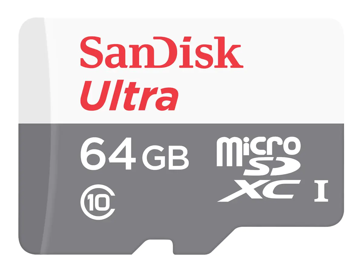 SanDisk Ultra - Flash-Speicherkarte (microSDXC-an-SD-Adapter inbegriffen) - 64 GB - UHS-I / Class10 - microSDXC UHS-I