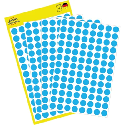 Avery Zweckform Markierungspunkt 3011 8mm blau 416 St./Pack. Avery Zweckform Markierungspunkt 3011 8mm blau 416 St./Pack.