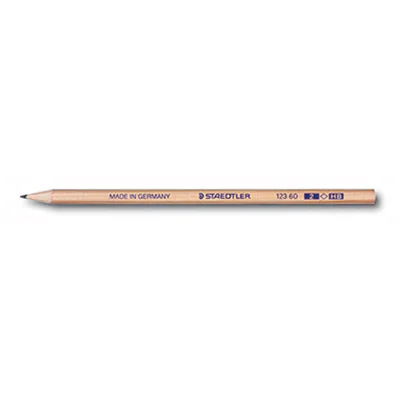STAEDTLER Bleistift 123 60-2 HB natur STAEDTLER Bleistift 123 60-2 HB natur