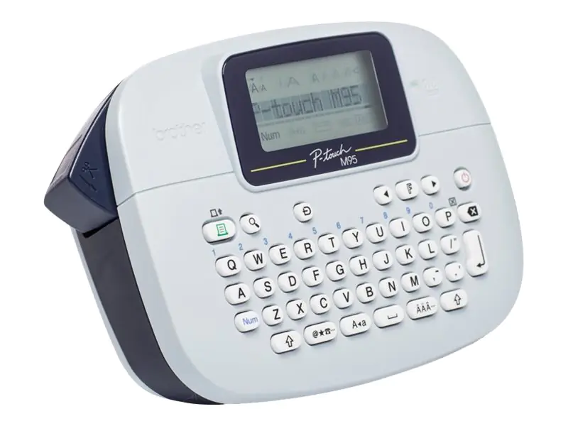 Brother P-Touch PT-M95 - Beschriftungsgerät - s/w - Thermotransfer - Rolle (1,2 cm) - 203 dpi - bis zu 7.5 mm/Sek. - 2-zeiliger Druck
