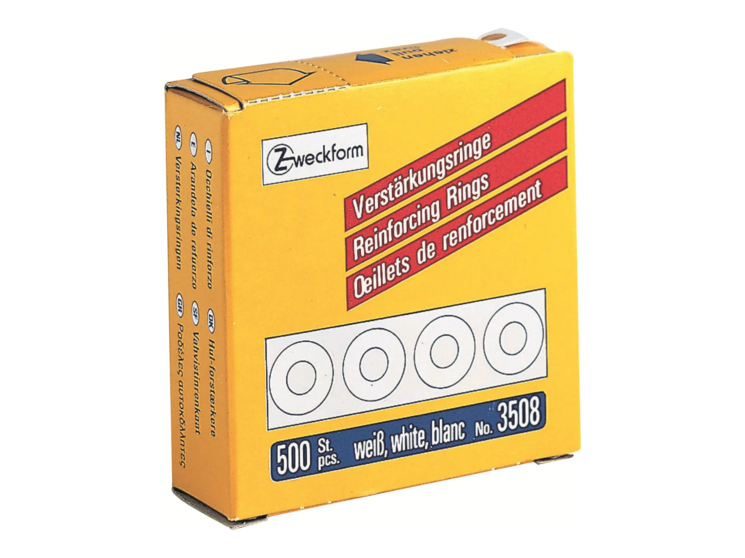 Avery Zweckform Lochverstärkungs- ring 3508 weiß 500 St./Pack.