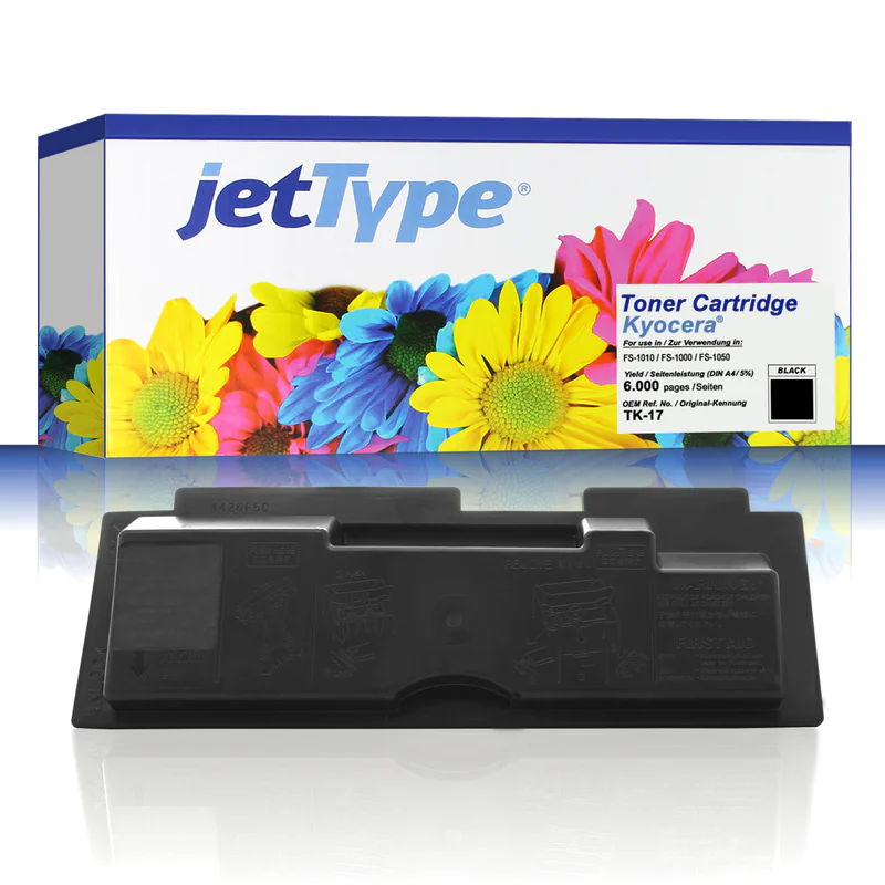 jetType Toner kompatibel zu Kyocera/Mita 370PT5KW TK17 Schwarz 6.000 Seiten 1 Stück