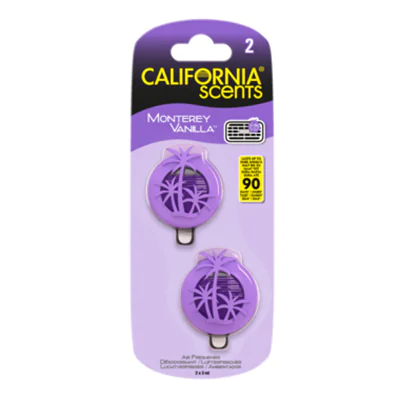 CALIFORNIA SCENTS Lufterfrischer Monterey Vanilla 2 St./Pack. CALIFORNIA SCENTS Lufterfrischer Monterey Vanilla 2 St./Pack.
