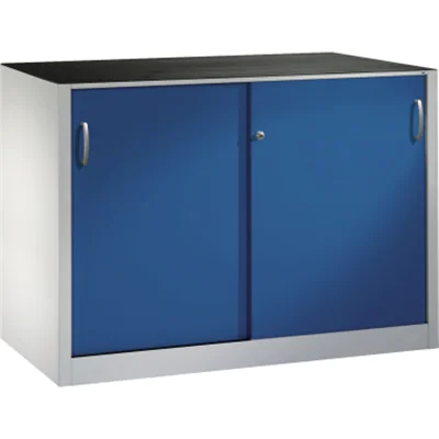 C+P Schwerlastschrank 2156092S10005 Schiebetür 1000x1600x500mm lgr/ebl