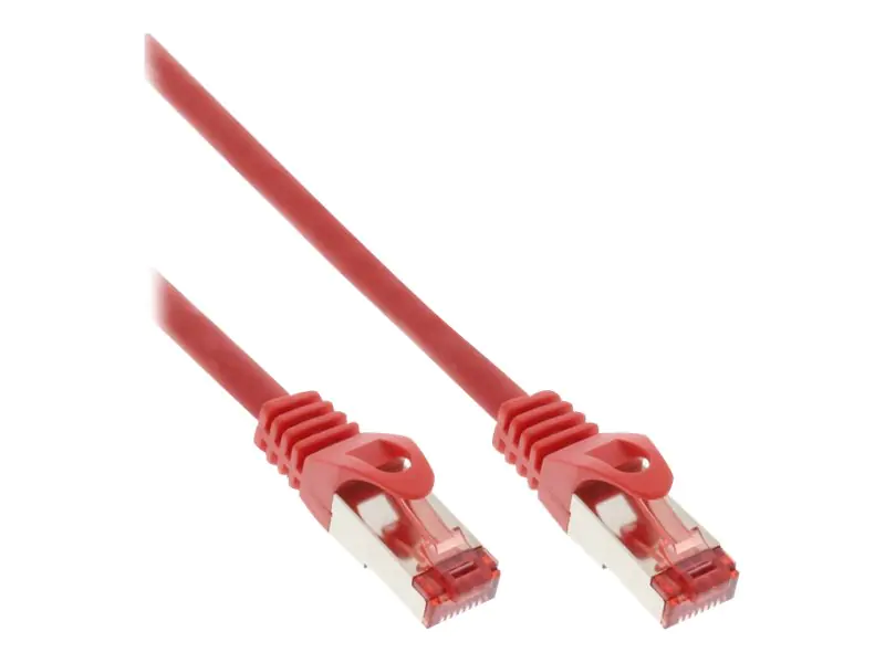InLine - Patch-Kabel - RJ-45 (M) zu RJ-45 (M) - 5 m - SFTP, PiMF - CAT 6 - geschirmt, halogenfrei, geformt - Rot