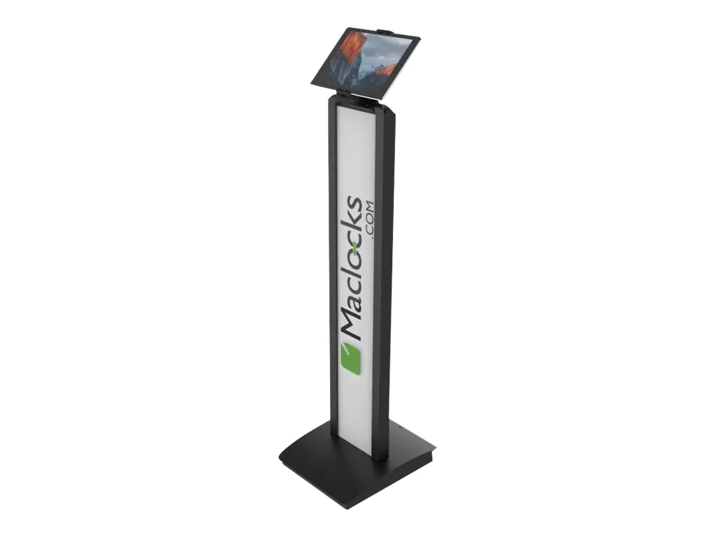 Compulocks Cling BrandMe Universal Tablet Floor Stand Black - Aufstellung - für Tablett - verriegelbar - Stahl - Schwarz - Bildschirmgröße: bis zu 33 cm (bis zu 13 Zoll) - Montageschnittstelle: 100 x 100 mm - Bodenaufstellung