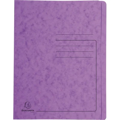 Exacompta 39998E, Präsentationsmappe, A4, Pressspan, Violett, Porträt, 350 Blätter