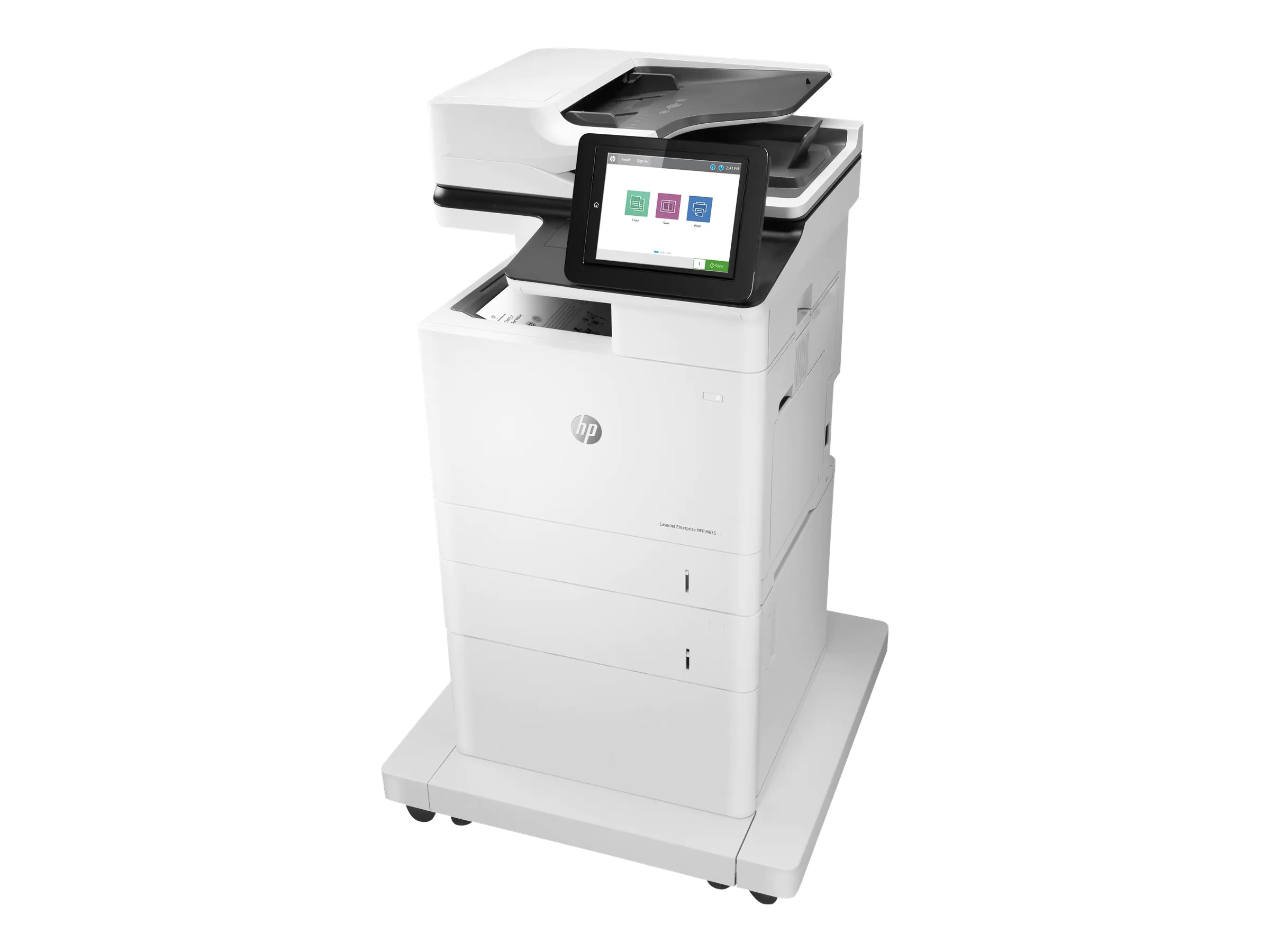 HP LaserJet Enterprise MFP M635fht - Multifunktionsdrucker - s/w - Laser - 216 x 864 mm (Original) - A4/Legal (Medien) - bis zu 61 Seiten/Min. (Kopieren) - bis zu 61 Seiten/Min. (Drucken) - 1200 Blatt - 33.6 Kbps - USB 2.0, Gigabit LAN, USB 2.0-Host