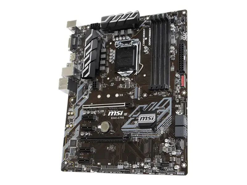 MSI B360-A PRO - Motherboard - ATX - LGA1151 Socket - B360 - USB 3.1 Gen 1, USB-C Gen2, USB 3.1 Gen 2 - Gigabit LAN - Onboard-Grafik (CPU erforderlich)