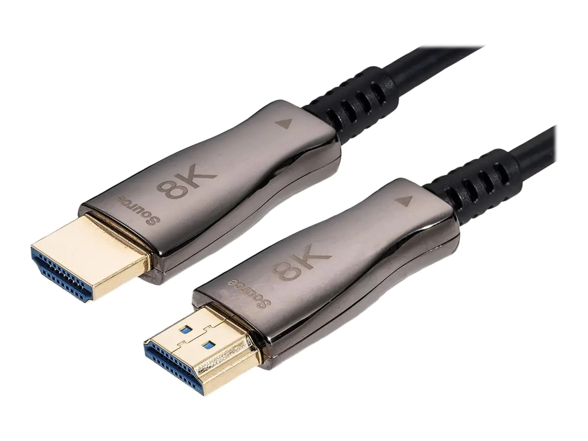 VALUE - Ultra High Speed - HDMI-Kabel mit Ethernet - HDMI männlich zu HDMI männlich - 30 m - abgeschirmt - Schwarz - aktiv, 8K Unterstützung, Unterstützung für 3D-Video VALUE - Ultra High Speed - HDMI-Kabel mit Ethernet - HDMI männlich zu HDMI männlich - 30 m - abgeschirmt - Schwarz - aktiv, 8K Unterstützung, Unterstützung für 3D-Video