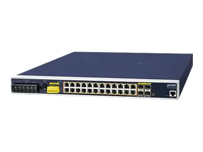 Planet IGS-6325-24P4S - Switch - L3 - managed - 20 x 10/100/1000 + 4 x Combo Gigabit Ethernet/Gigabit SFP - Desktop, an Rack montierbar - PoE+ (440 W)