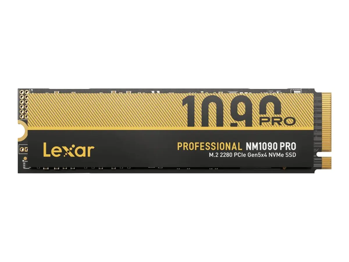 Lexar Professional NM1090 PRO - SSD - 4 TB - intern - M.2 2280 - PCI Express 5.0 x4 (NVMe) LNM109P004T-RNNNG