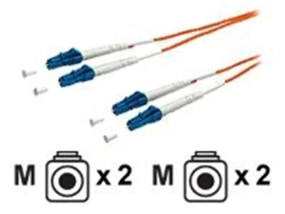 equip - Patch-Kabel - LC Multi-Mode (M) zu LC Multi-Mode (M) - 2 m - Glasfaser - 62,5/125 Mikrometer - orange