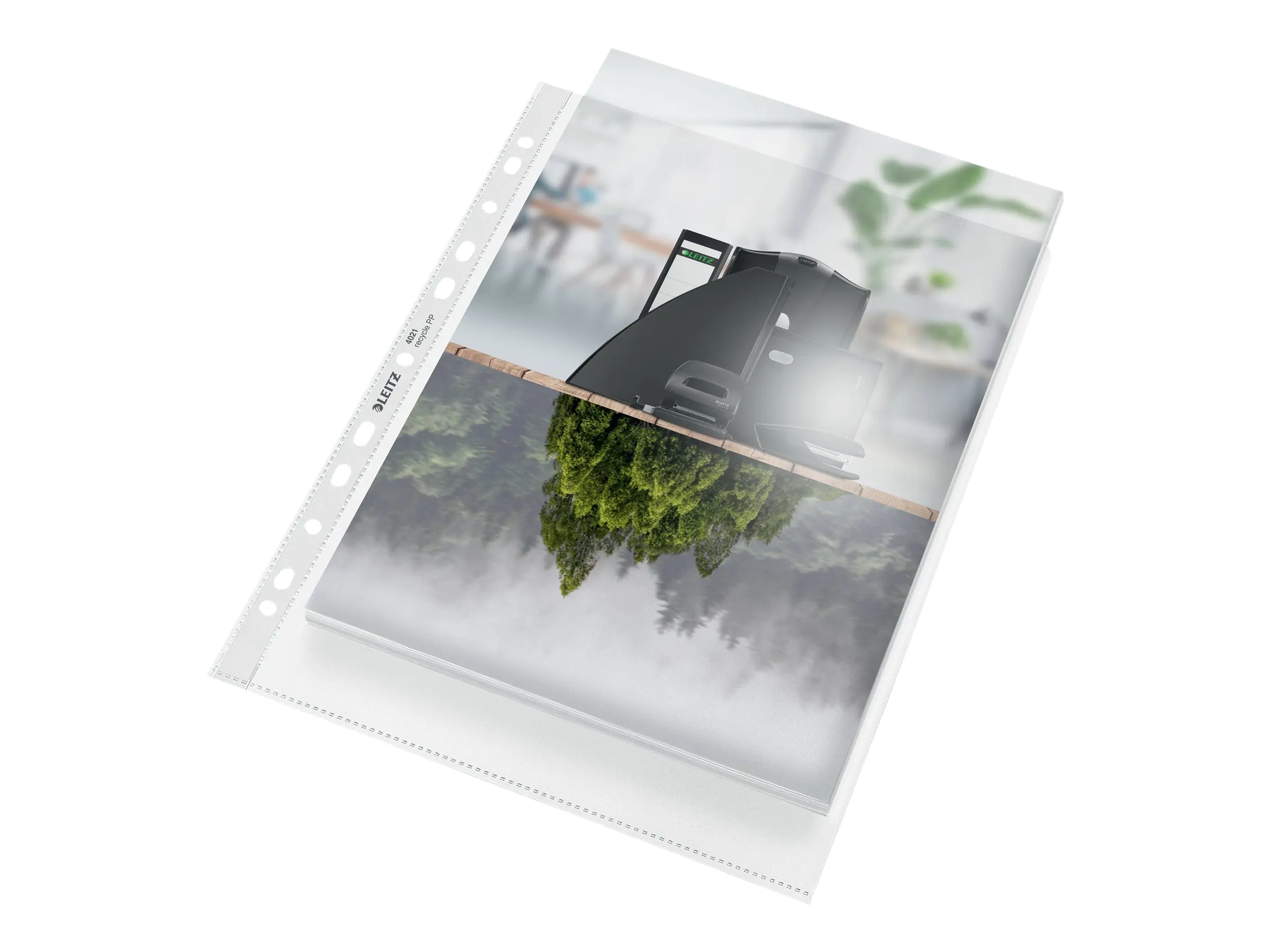 Leitz Prospekthülle Recycle Maxi DIN A4 0,10mm oben offen Polypropylen, 90 % recycelt transparent 25 St./Pack.