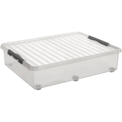Sunware Aufbewahrungsbox Q-line H6163102 60l 80x50x20cm Rollen tr