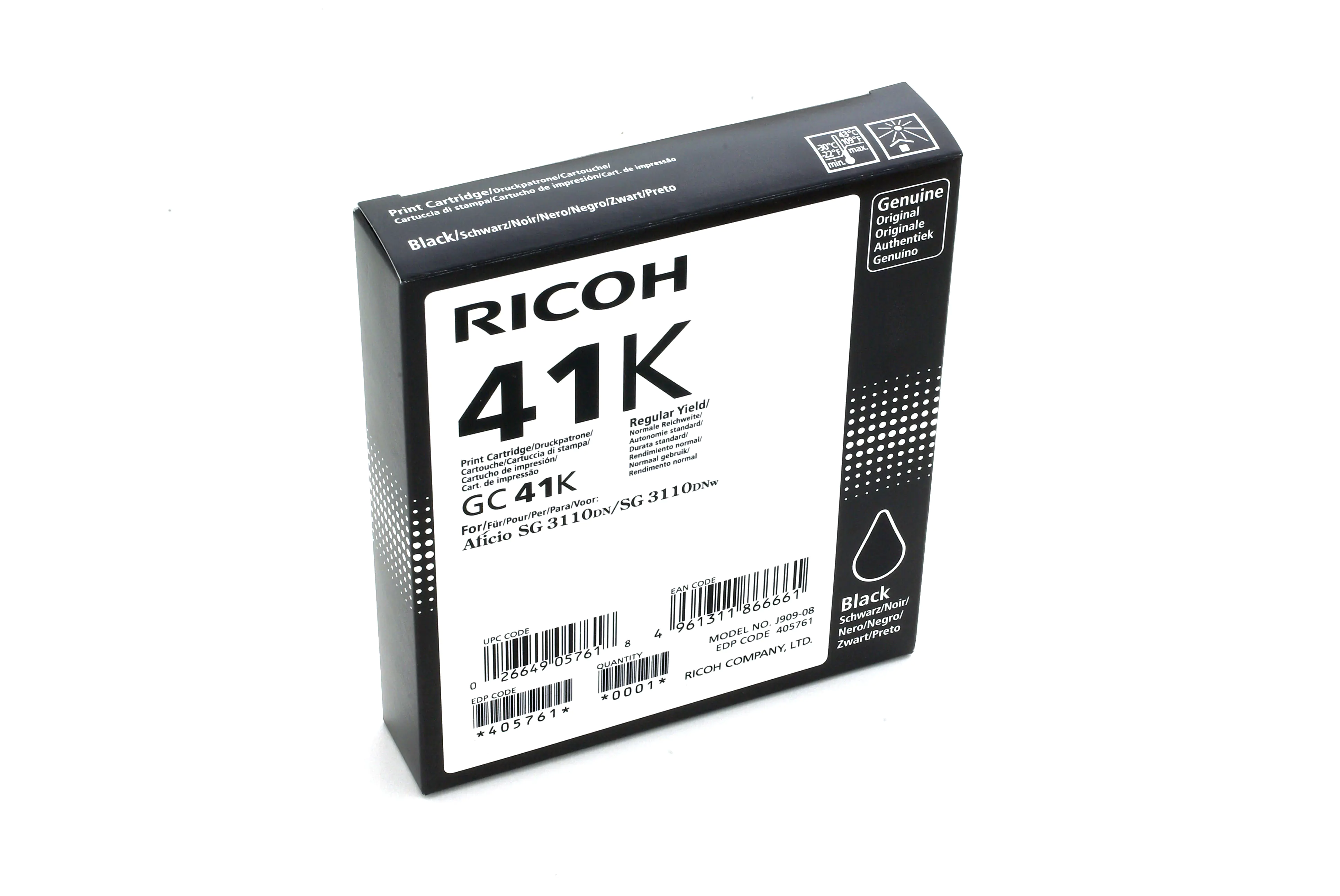 Ricoh - Schwarz - Original - Tintenpatrone - für Ricoh Aficio SG 3100, Aficio SG 3110, Aficio SG 7100, SG 3110, SG 3120, SG K3100 Ricoh - Schwarz - Original - Tintenpatrone - für Ricoh Aficio SG 3100, Aficio SG 3110, Aficio SG 7100, SG 3110, SG 3120, SG K3100