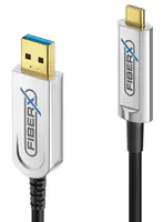 Purelink FiberX USB-A auf USB-C AOC Glasfaserkabel USB 3.2, schwarz 5,00m Purelink FiberX USB-A auf USB-C AOC Glasfaserkabel USB 3.2, schwarz 5,00m
