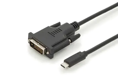 DIGITUS - Adapterkabel - 24 pin USB-C männlich zu DVI-D männlich - 2 m - 1080p-Unterstützung