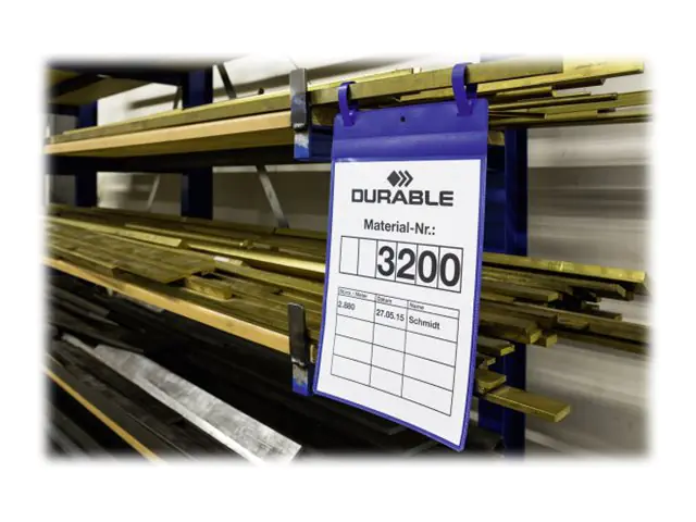 Durable Dokumentenhalterung - für A4 - dunkelblau (Packung mit 50) 175007