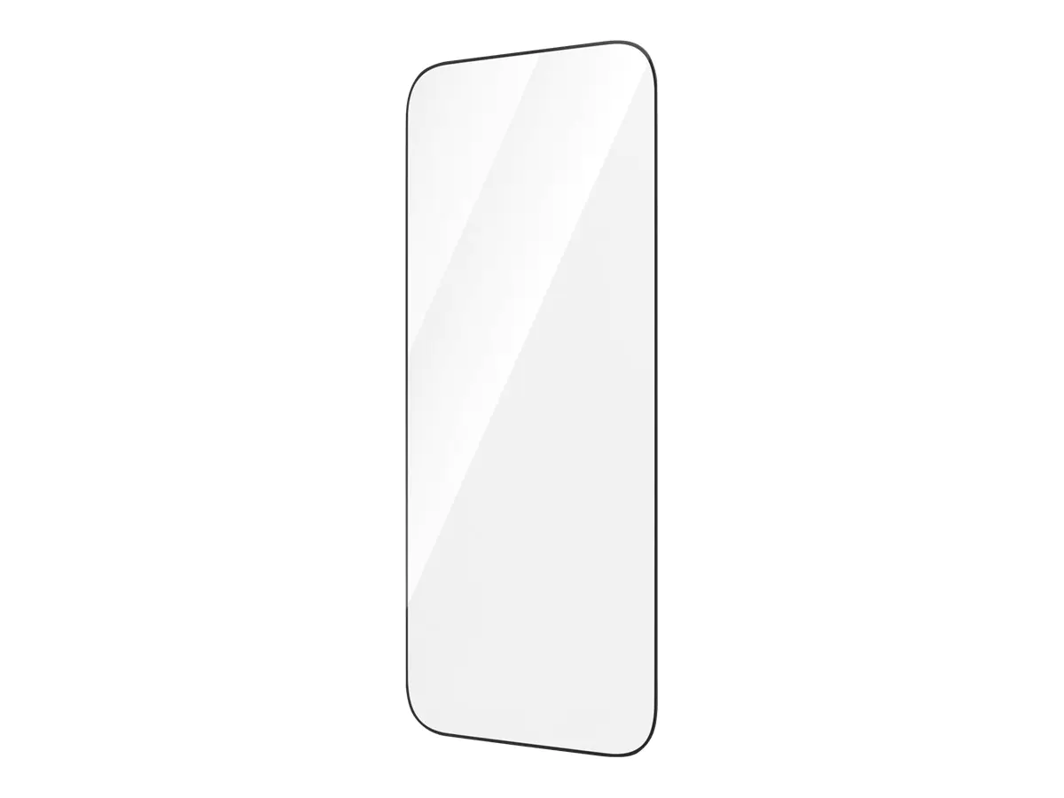 PanzerGlass - Bildschirmschutz für Handy - ultrabreite Passform - Glas - Rahmenfarbe schwarz - für Apple iPhone 14 Pro
