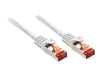 Lindy Basic - Patch-Kabel - RJ-45 (M) zu RJ-45 (M) - 50 cm - SFTP, PiMF - CAT 6 - geformt, ohne Haken, verseilt - weiß