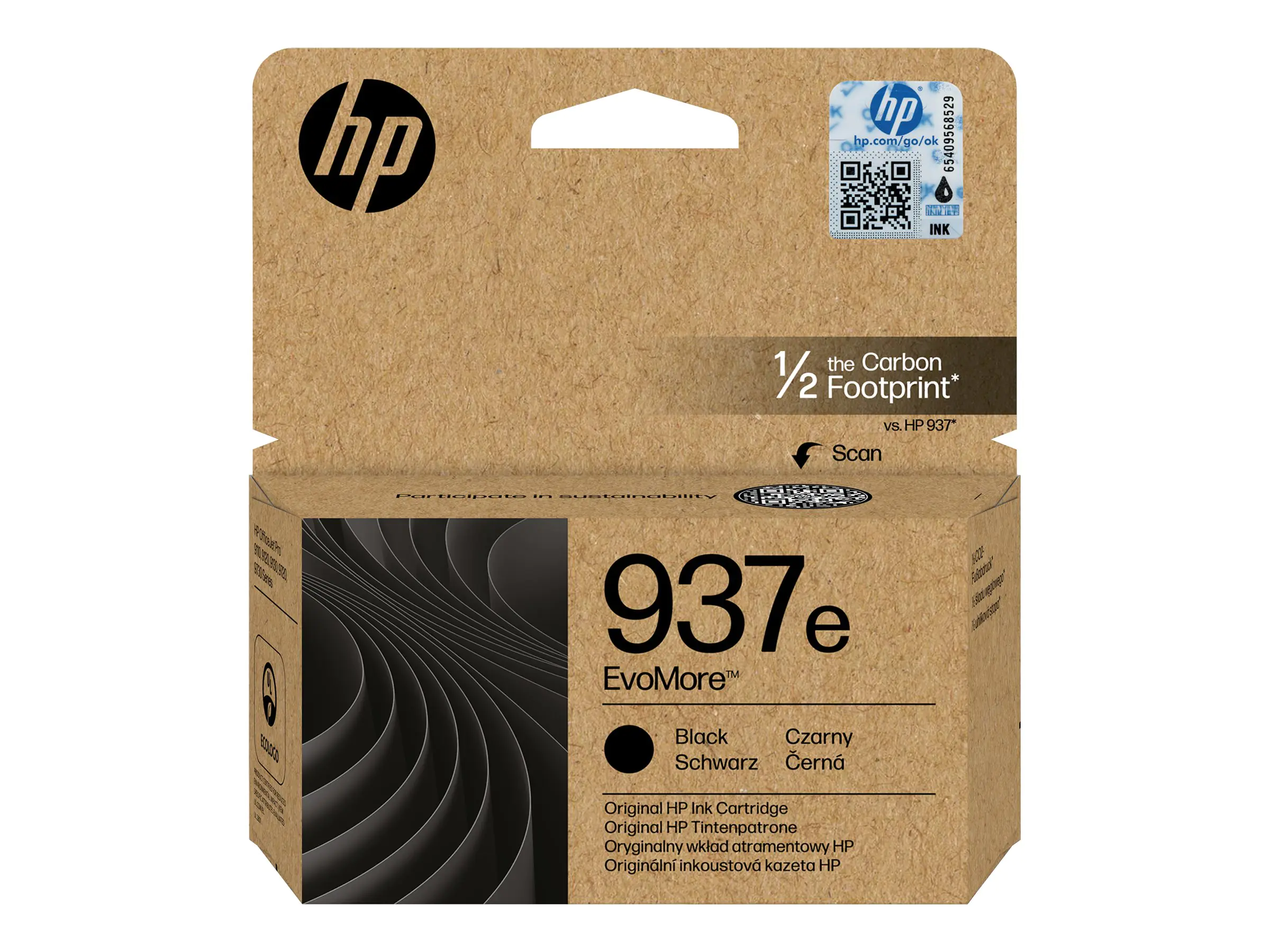 HP 937e EvoMore - Schwarz - original - Tintenpatrone - für Officejet Pro 9122e, 9125e, 9135e, 9720E, 9730e HP 937e EvoMore - Schwarz - original - Tintenpatrone - für Officejet Pro 9122e, 9125e, 9135e, 9720E, 9730e