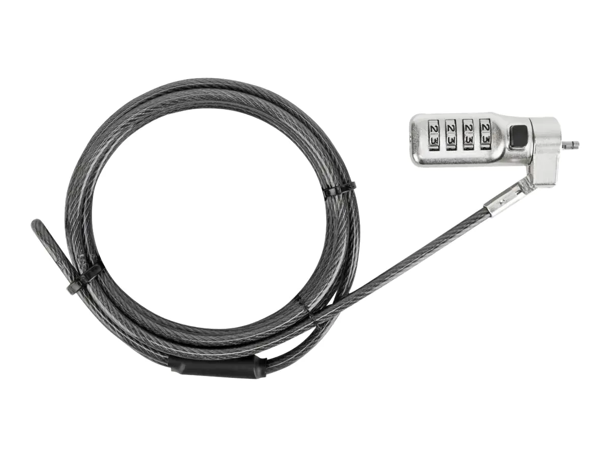 Targus Defcon 3-in-1 Fixed Combination Lock - Sicherheitskabelschloss - ASP86GL