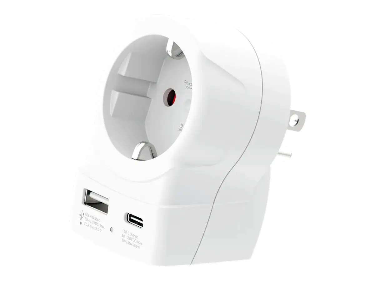 SKROSS Europe to US USB AC20PD - Adapter für Power Connector - Typ B (M) 1.500284-E