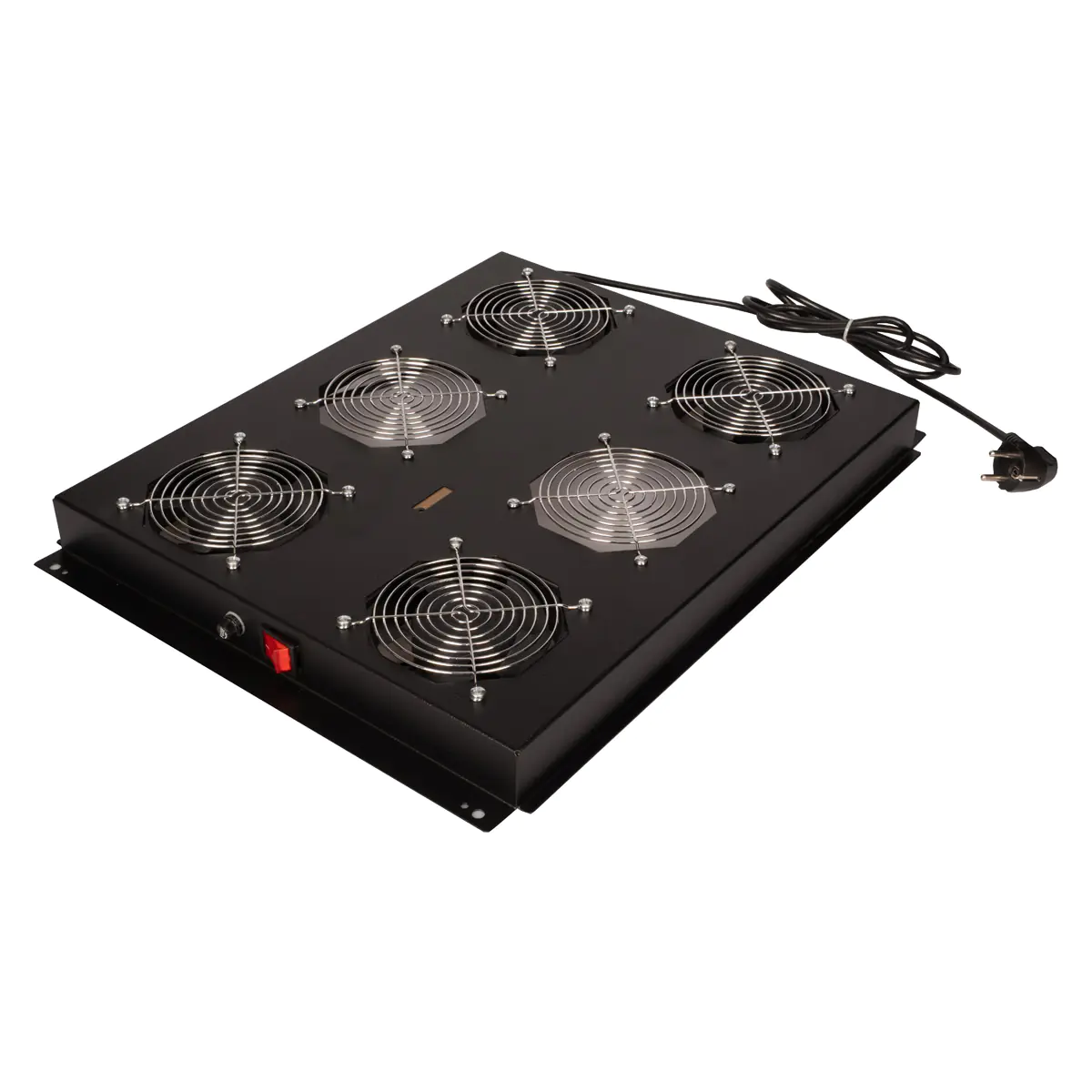 Roline - Rack - Lüfter Kit - with 4 fans - Dach - Jet Black, RAL 9005 - 48.3 cm (19") - für P/N: 26.21.0210