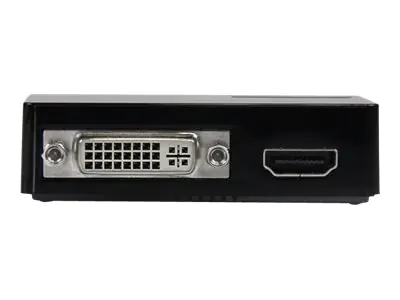 StarTech USB 3.0 auf HDMI / DVI Video Adapter - Externe Dual Multi Monitor Grafikkarte - 1920x1200 - Videoadapter - TAA-konform - USB Type B weiblich zu DVI-I, HDMI weiblich - Schwarz - 2048 x 1152 Support 60 Hz - für P/N: HDDVIMM3, HDMM12, HDMM15, H