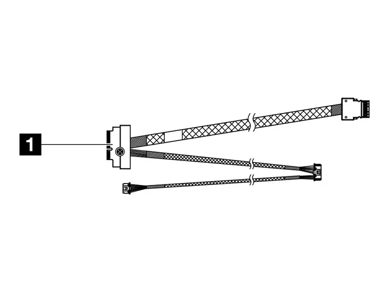 Lenovo NVMe-Kabel - 33 cm - für M.2 NVMe 2-Schacht RAID 4X97A82925