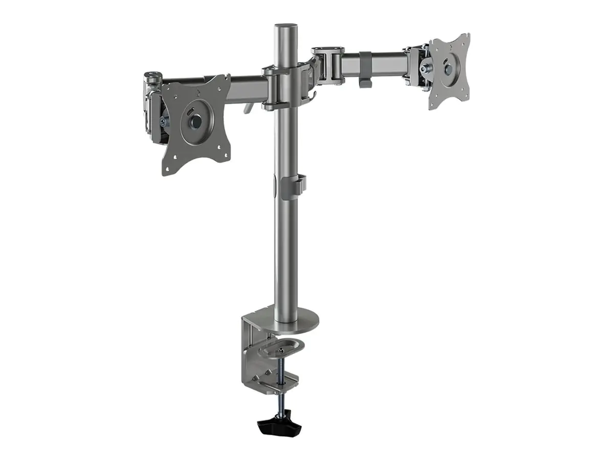 Neomounts NM-D135D - Befestigungskit - Voll beweglich - für 2 LCD-Displays - Silber - Bildschirmgröße: 25.4-68.6 cm (10"-27") - Klemmmontage, Tülle, Tischmontage