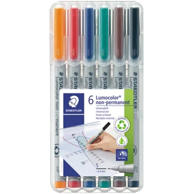 STAEDTLER Folienstift Lumocolor 316 WP6 0,6mm sortiert 6 St./Pack. STAEDTLER Folienstift Lumocolor 316 WP6 0,6mm sortiert 6 St./Pack.