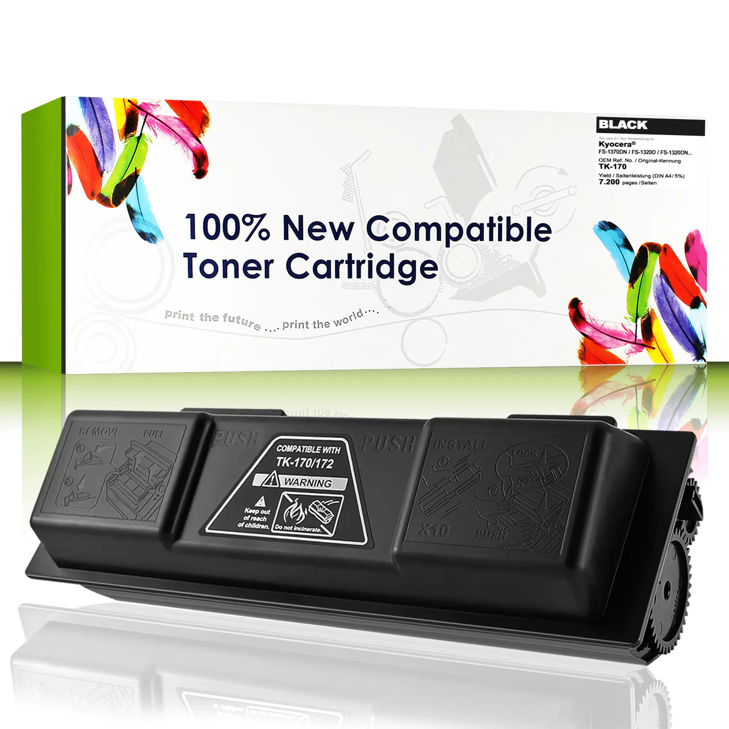 Cartridgeweb Toner kompatibel zu Kyocera/Mita 1T02LZ0NL0 TK170 schwarz 7.200 Seiten Cartridgeweb Toner kompatibel zu Kyocera/Mita 1T02LZ0NL0 TK170 schwarz 7.200 Seiten