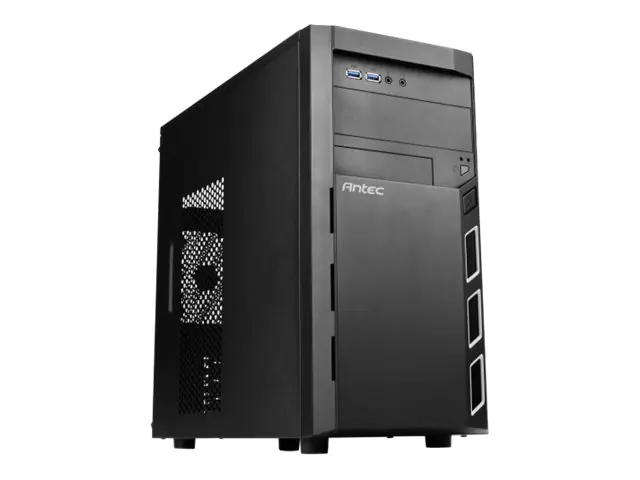 Antec Value Solution VSK3000 Elite - Tower - micro ATX - ohne Netzteil - Schwarz - USB/Audio