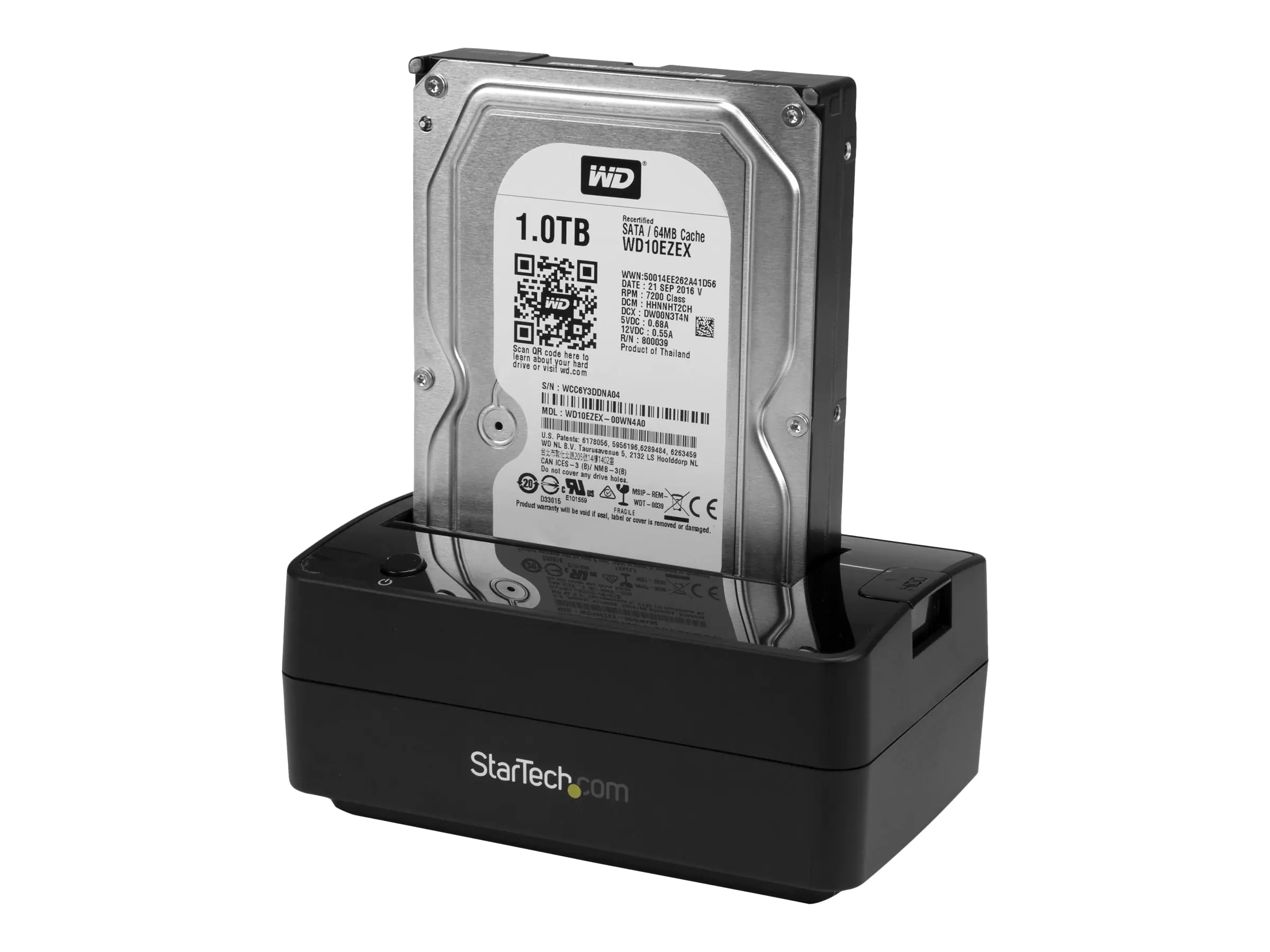 StarTech Dockingstation für 2,5 / 3,5" SATA Laufwerke - USB 3.1 (USB-A, USB-C) oder eSATA - USB A und USB C Kabel enthalten - HDD-Dockingstation Schächte: 1 - 2.5", 3.5" (6.4 cm, 8.9 cm) - SATA 6Gb/s - 600 MBps - eSATA, USB 3.1 (Gen 2) - Schwarz