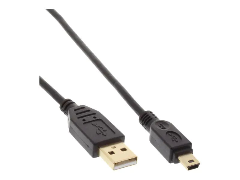 InLine - USB-Kabel - Mini-USB, Typ B (M) zu USB (M) - USB 2.0 - 1 m - Schwarz
