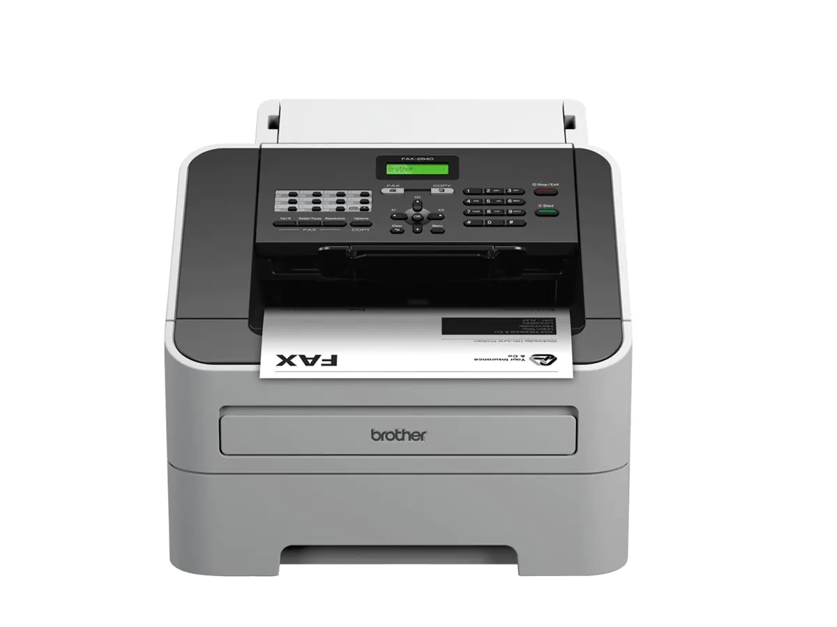 Brother FAX-2840 - Faxgerät / Kopierer - s/w - Laser - 215.9 x 355.6 mm (Original) - 216 x 406.4 mm (Medien) - 33.6 Kbps