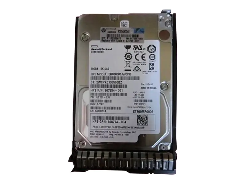 HPE Enterprise - Festplatte - 300 GB - Hot-Swap - 2.5" SFF (6.4 cm SFF) - SAS 12Gb/s - 15000 rpm - mit HP SmartDrive-Träger